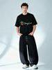 Cute Cherry Love Script Graphic Cotton T-Shirt Men's Casual Streetwear Tee_viptrois.com