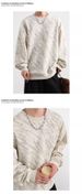 Marble Patterned Round Neck Hoodie, Trendy New Style, Fashionable Design, Versatile Loose Top_viptrois.com