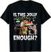 Funny Is This Jolly Enough Cow Merry Christmas Light Santa T-Shirt Mens Womens Tees Top Tops Tee_viptrois.com