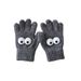 children's gloves autumn and winter ins style boys and girls separate fingers warm wool knitted five finger baby gloves_viptrois.com