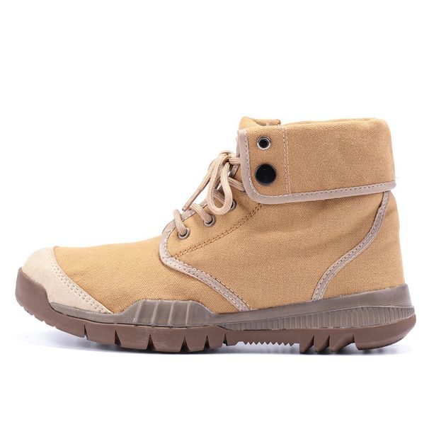 Martin Boots Big Yellow Boots Canvas Boots Men's British Fashion Hiking Shoes Folded Casual Foldable High And Low Top Shoes_viptrois.com