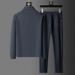 Spring And Autumn New Sportswear Suits Men's Casual Breathable High End Jacket Trousers Stand Collar Zipper Opening_viptrois.com