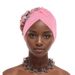 New style solid color watermelon hat with flower pattern Baotou hat African hat Muslim hat_viptrois.com