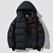 european style washfree glossy men's down cotton vest stand collar plus size casua ersatile svel jacket top_viptrois.com