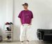 Men's Retro Washed White Wide Leg Denim Capri Shorts Summer Street Style Loose Casual Workwear_viptrois.com