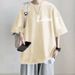 2025 Pure Cotton Large-size Loose Fashion Brand Short-sleeved T-shirt For Men, Summer Half-sleeved, Versatile And Slim-fitting Clothes_viptrois.com