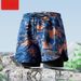 2025 New Style Adult Double-layer Swimming Trunks For Men, Flat-angle Five-inch Pants, Anti-embarrassment Professional Beach Pants_viptrois.com
