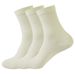 Women's mid-tube socks Solid color loose stockings soft cotton socks wicking casual socks for women_viptrois.com