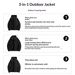 Pulse Outdoor For Men And Women, Three-in-One Detachable Windproof Waterproof Spring Autumn Winter Hiking Jacket With Custom_viptrois.com