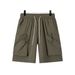 Men's Cargo Shorts Summer Casual Streetwear High Pocket Loose Fit Breathable Quick-Dry Workout Shorts_viptrois.com