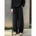 Summer Thin Lyocell Linen Men's Casual Pants Vintage Style Loose Wide Leg Curved Blade Fashionable Bottoms_viptrois.com