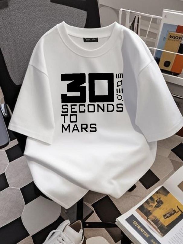 30 Seconds To Mars Tshirt - Unisex Jersey Short Sleeve Tee Stretched Versatile Streetwear Designer Clothes Comfortable Slightly Summer Fashion_viptrois.com