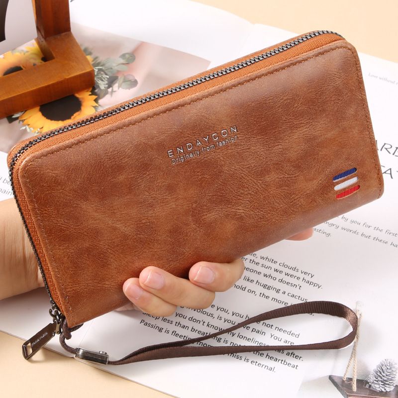Men's Bags New Men's Wallet Leisure Multi Card Slot Long Wallet Mobile Phone Coin Purse Large Capacity Clutch Bag_viptrois.com