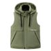 Men's Clothing Men's Winter Fleece Vest With Hood, Thickened Polyester, Loose Fit, Zip-Up Front (Black/Green/Blue/Pattern) - Sizes S To 8XL_viptrois.com