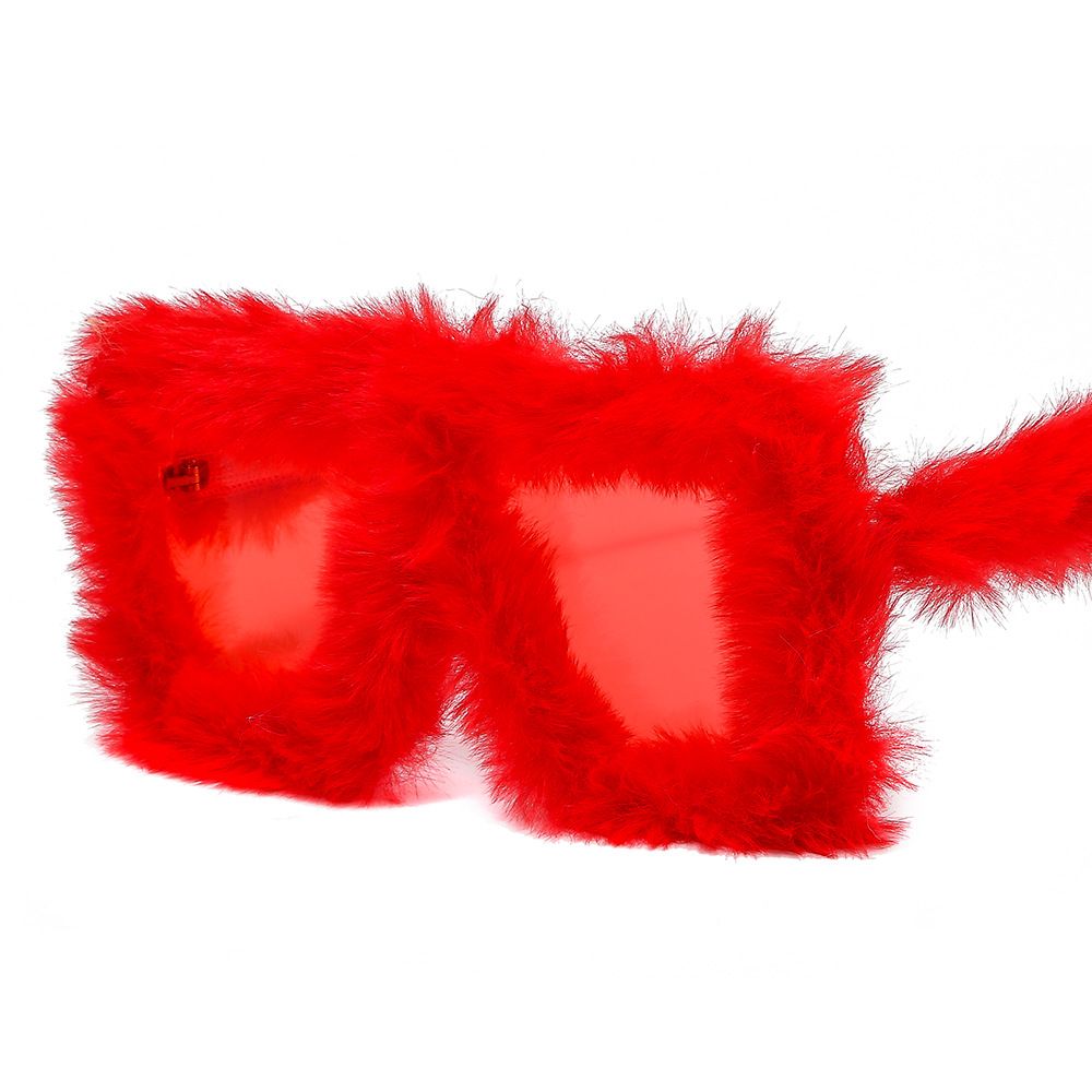 Internet Celebrity Same Style Plush Oversized Frame Sunglasses Women's Fashion Cat Eye Sunglasses Female European And American Cross Border Sunglasses_viptrois.com