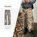 Men's Clothing Men's And Women's Full Version Of Tree Branch Camouflage Trousers Unisex High Street Straight Leg Distressed Faded Jeans Trend_viptrois.com