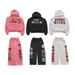 Printed Sweatshirt And Sweatpants Set For Men Long Sleeved Pullover Hoodie Retro Jacket Street Style Trendy Y2K_viptrois.com