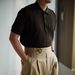 Men's Clothing Business Casual Short Sleeved Polo Shirt Knitted Jacquard T Shirt Spring And Summer New Fashion All Match Slim T Shirt_viptrois.com