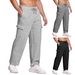 Men's Fleece-Lined Sweatpants – Winter Warm Joggers With Multiple Pockets (M-XXXL, Straight Fit, Elastic Waistband)_viptrois.com
