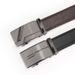 Men's Leather Belt Business Casual Double Line Automatic Buckle Belt Laser Iron Buckle Trouser Belt_viptrois.com
