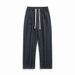 Men's Clothing Spring And Autumn Corduroy Men's Sweatpants Drape Casual Pants Printed Checkerboard Men's Straight Pants All Match Loose Style_viptrois.com