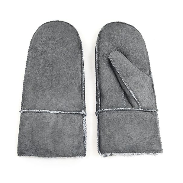 Women's Gloves Men's Winter Gloves Outdoor Warm Hand Stuffy Men's Imitation Fur One Piece Thick Gloves_viptrois.com
