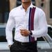 Men's Shirt 2025 Four Sided Stretch Thin Color Matching Business Daily Casual Shirt Men's Long Sleeve_viptrois.com