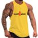 Men's Clothing Exercise Casual Letters Sports Waistcoat Fitness Vest_viptrois.com