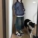 Men's Clothing High Street Patchwork Denim Shorts New Style Distressed Casual Versatile Wide Leg Cropped Pants_viptrois.com