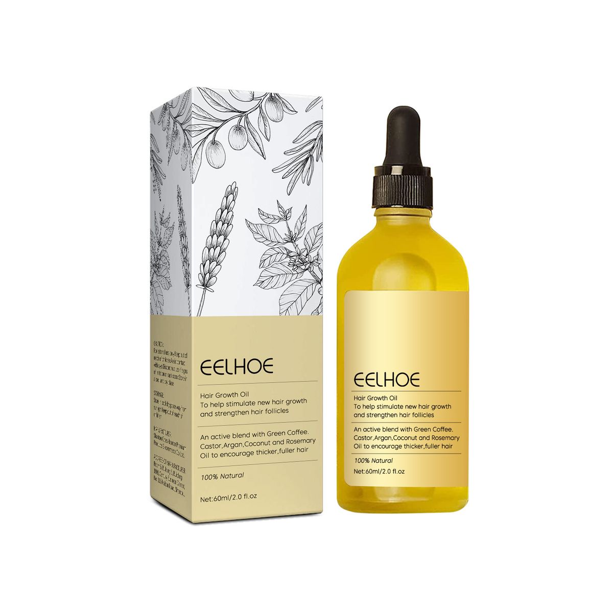 EELHOE Rosemary Dense Essential Repairs Damaged to Prevent Loss, Smooth, and Nourishing Hair Care Oil_viptrois.com