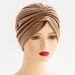 New women's ethnic style pleated turban hat Indian hat cloth hat Middle Eastern turban hat soft and comfortable watermelon hat_viptrois.com
