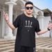 2025 Ice Silk T-shirt For Men Fat And Sporty Casual Quick Drying Elastic Fat Plus Size Round Neck Short Sleeved_viptrois.com