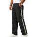 Men's Clothing Men's Color Blocked Woven Trousers Casual Loose Fitting Athletic Outdoor Running Fitness Straight Leg Trousers_viptrois.com