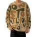 Pure Trendy Brand Personalized Letter Men's Pullover Jacquard American Retro Long Sleeve Knitted Sweater For Teenagers_viptrois.com