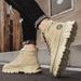 European Warm Series 2025 Autumn New Men's Construction Site Work Safety Sports Hiking Shoes Thick Sole Martin Boots_viptrois.com