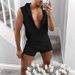 Men's Clothing Casual Summer Jumpsuit Men’s Hooded Jumpsuit Set – Lightweight Summer Sportswear In Black, White, Grey & Army Green (S-XXXL)_viptrois.com