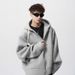 2025 Spring New Design Style Hand woven Rope Solid Color Hoodie Hoodie Sweatshirt Cleanfin Jacket for Men_viptrois.com