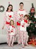 Christmas deer letter Snowflake Christmas family dress printed home dress pajamas_viptrois.com