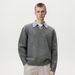 Old Money Two-Piece Turn-Down Sweater For Men, Autumn And Winter Style, High-End Polo Collar Knitwear, Warm_viptrois.com