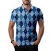 Unbeatable Quality 2025 New Casual Short Sleeved Henry Shirt, Independence Day Element Three Button Men's Shoulder Polo Shirt_viptrois.com