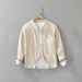 2026 Japanese-style Fresh Cotton-linen Long-sleeve Shirt Men, Versatile, Artistic, Casual, Loose-fitting, Stand-up_viptrois.com
