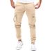 Men's Clothing Cargo Multi-pocket Pants Woven Men's Outdoor Sports Casual Pants Fashion Corset Pants_viptrois.com