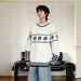 Christmas Snowflake Sweater Color Blocked Jacquard Couple's Round Neck Knitted Sweater_viptrois.com