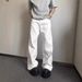 Cleanfit White Machete Jeans Men's American High Street Vibe Pants High Waist Slim Straight Flared Pants_viptrois.com