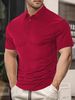 Men's Clothing Foreign Trade Men's Short Sleeved T Shirt Summer Fashion Casual Loose Lapel Pearl Cotton Polo Shirt_viptrois.com