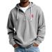 Men's Clothing European And American Heavyweight Long Sleeved Hooded Jacket With US Map Print Men's Sports Casual Sweatshirt_viptrois.com