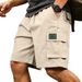 Men's Stretch Cargo Shorts – Loose Fit, Multi-Pocket Outdoor & Beach Shorts With Adjustable Waist For Casual & Sports_viptrois.com