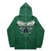 Hoodie Sweatshirt Gothic High Street Full Zipper Oversized Unisex Streetwear Y2 Jacket_viptrois.com