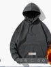Casual Hooded Sweatshirt, Autumn Loose And Plush Sweatshirt_viptrois.com