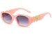 Two Circles New Small Square Frame Head Decoration Sunglasses Personality Trend Polygon Glasses_viptrois.com